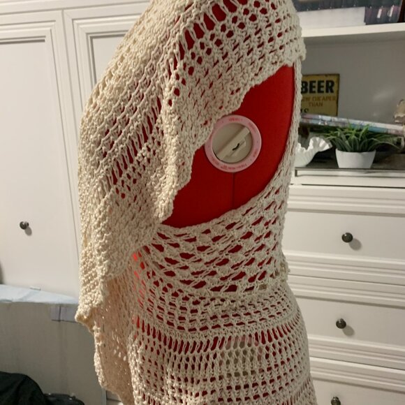 Cato Woman Crochet Shrug Plus Size - Picture 3 of 5